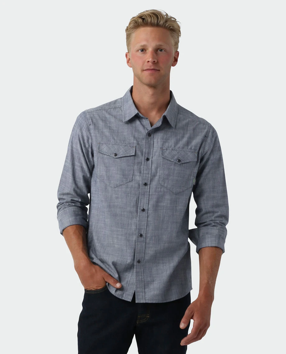 Best Pirce ๐ Stio Men's Ashton Chambray ๐ Shirt ๐ 13 Best Pirce ๐ Stio Men's Ashton Chambray ๐ Shirt ๐ - Image 13