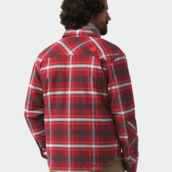 Best Sale 👍 Stio Men's Buckhorn Insulated Snap 👚 Shirt 🛒 -Stio Sales M Buckhorn Insulated Snap Shirt Roasted Beet Plaid 2
