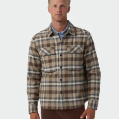 Best Sale 👍 Stio Men's Buckhorn Insulated Snap 👚 Shirt 🛒 -Stio Sales M Buckhorn Insulated Snap Shirt Rodeo Dust Plaid 2