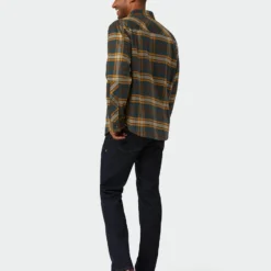 Best Sale 👍 Stio Men's Buckhorn Insulated Snap 👚 Shirt 🛒 -Stio Sales M Buckhorn Insulated Snap Shirt Treeline Green Plaid 6