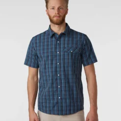 New 🛒 Stio Men's Curtis Camp 👕 Shirt SS 🤩 -Stio Sales M Curtis Camp Shirt SS Mountain Shadow Plaid 1