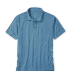 Buy 😍 Stio Men's Divide Polo 🧨 -Stio Sales M Divide Polo Sturdy Blue Heather