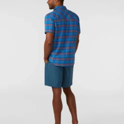 Budget โค๏ธ Stio Men's Eddy ๐ Shirt SS ๐ 39 Budget โค๏ธ Stio Men's Eddy ๐ Shirt SS ๐ -Stio Sales M Eddy Shirt SS Blue Jolt Plaid 4