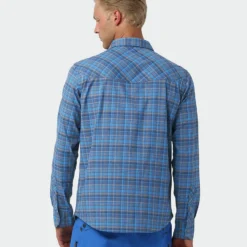 Hot Sale 🛒 Stio Men's Eddy Slope 👕 Shirt ✔️ -Stio Sales M Eddy Slope Shirt Alpine Lake Plaid 3