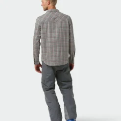 Hot Sale 🛒 Stio Men's Eddy Slope 👕 Shirt ✔️ -Stio Sales M Eddy Slope Shirt LS Powder Fox Plaid 5