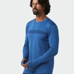 Deals 🌟 Stio Men's Basis® Seamless Tech Crew 🌟 -Stio Sales M Full Range Seamless Crew LS Alpine Lake Heather 2