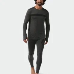 Deals 🌟 Stio Men's Basis® Seamless Tech Crew 🌟 -Stio Sales M Full Range Seamless Crew LS Boundary Black Heather 4