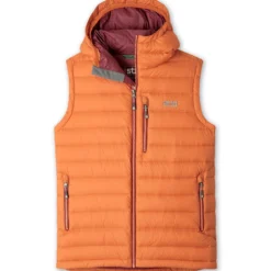 Cheapest ⌛ Stio Men's Hometown Down Hooded Vest 🤩 -Stio Sales M Hometown Down Hooded Vest Burnt Orange