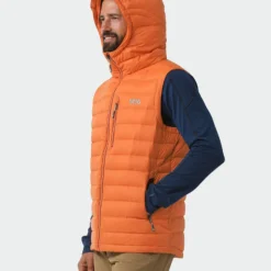 Cheapest ⌛ Stio Men's Hometown Down Hooded Vest 🤩 -Stio Sales M Hometown Down Hooded Vest Burnt Orange 4