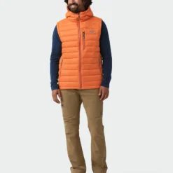 Cheapest ⌛ Stio Men's Hometown Down Hooded Vest 🤩 -Stio Sales M Hometown Down Hooded Vest Burnt Orange 6