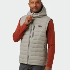 Cheapest ⌛ Stio Men's Hometown Down Hooded Vest 🤩 -Stio Sales M Hometown Down Hooded Vest Talus 1