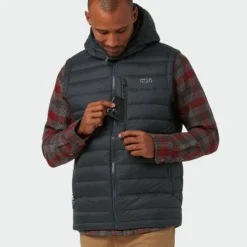 Cheapest ⌛ Stio Men's Hometown Down Hooded Vest 🤩 -Stio Sales M Hometown Down Hooded Vest Tap Shoe 2