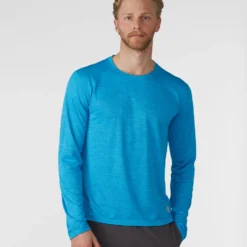 New 🧨 Stio Men's Icefloe Tech Tee LS 🧨 -Stio Sales M Icefloe Tech Tee LS Rapid Blue 1