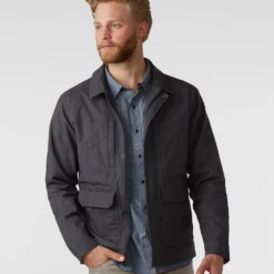Stio Sales Shop -Stio Sales M Rivet Canvas Utility Jacket Basalt 1