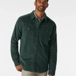 Top 10 🎁 Stio Men's Saratoga Cord 👚 Shirt 😀 -Stio Sales M Saratoga Cord Treeline Green 3