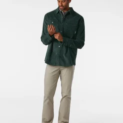 Top 10 🎁 Stio Men's Saratoga Cord 👚 Shirt 😀 -Stio Sales M Saratoga Cord Treeline Green 4