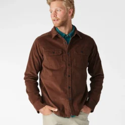 Top 10 🎁 Stio Men's Saratoga Cord 👚 Shirt 😀 -Stio Sales M Saratoga Shirt Bison Herd 2