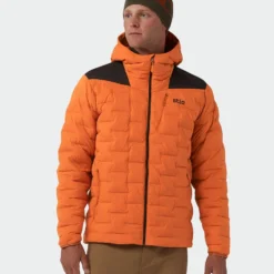 Stio Sales Shop -Stio Sales M Skillet Stretch Down Hooded Jacket Basecamp Orange 1