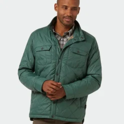 Coupon 🧨 Stio Men's Skycrest Insulated Snap 👕 Shirt ⭐ -Stio Sales M Skycrest Snap Shirt Treeline Green 2