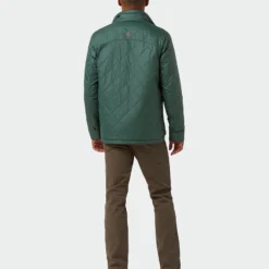 Coupon 🧨 Stio Men's Skycrest Insulated Snap 👕 Shirt ⭐ -Stio Sales M Skycrest Snap Shirt Treeline Green 5