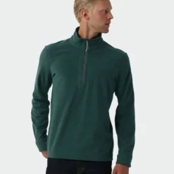 Best Pirce 🎉 Stio Men's Turpin Fleece Half Zip ⭐ -Stio Sales M Turpin Fleece Half Zip Treeline Green Heather 1