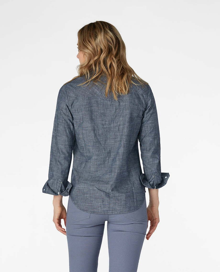 Hot Sale ๐ Stio Women's Ashton Chambray ๐ Shirt ๐ 3 Hot Sale ๐ Stio Women's Ashton Chambray ๐ Shirt ๐ - Image 3