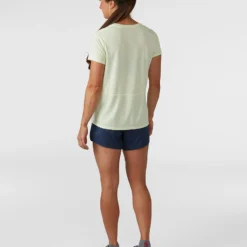 New 🛒 Stio Women's Divide Shift 👕 Shirt SS ⌛ -Stio Sales W Divide Shift Shirt SS Honey Dew 4