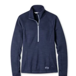 New 🥰 Stio Women's Gannett Peak Fleece Half Zip 🔥 -Stio Sales W Gannet Peak Half Zip Mountain Shadow