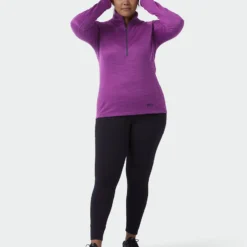 New 🥰 Stio Women's Gannett Peak Fleece Half Zip 🔥 -Stio Sales W Gannett Peak Half Zip Dark Amethyst 4