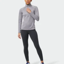 New 🥰 Stio Women's Gannett Peak Fleece Half Zip 🔥 -Stio Sales W Gannett Peak Half Zip Moon Dust 1 Full