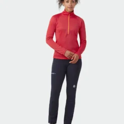 New 🥰 Stio Women's Gannett Peak Fleece Half Zip 🔥 -Stio Sales W Gannett Peak Half Zip Risk Red 4