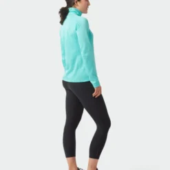 New 🥰 Stio Women's Gannett Peak Fleece Half Zip 🔥 -Stio Sales W Gannett Peak Half Zip Turquoise Rest 2 Full