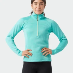 New 🥰 Stio Women's Gannett Peak Fleece Half Zip 🔥 -Stio Sales W Gannett Peak Half Zip Turquoise Rest 3 Top