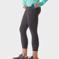 Budget 🛒 Stio Women's Glide Crop Tech Tight 👏 -Stio Sales W Glide Crop Tech Tight Boundary Black 5 Bottom