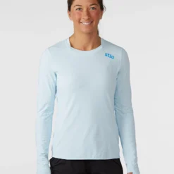 Discount ✨ Stio Women's Hylas Crew LS 👍 -Stio Sales W Hylas Crew LS Misty Cloud 1