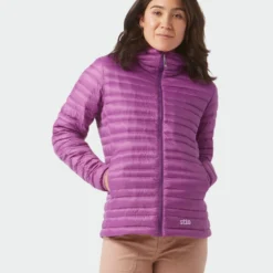 Coupon 😉 Stio Women's Pinion Down Hooded Jacket ⌛ -Stio Sales W Pinion Down Hooded Jacket Ripe Berry 3 Top