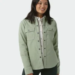 Promo 🎁 Stio Women's Saratoga Cord 👚 Shirt ⌛ -Stio Sales W Saratoga Cord Shirt Sage Flats 1