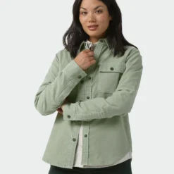 Promo 🎁 Stio Women's Saratoga Cord 👚 Shirt ⌛ -Stio Sales W Saratoga Cord Shirt Sage Flats 2