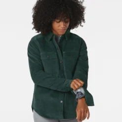 Promo 🎁 Stio Women's Saratoga Cord 👚 Shirt ⌛ -Stio Sales W Saratoga Cord Shirt Treeline Green 2