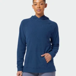 Best Sale 🧨 Stio Women's Turpin Fleece Hooded Pullover 🌟 -Stio Sales W Turpin Fleece Hooded Pullover Navy Peony Heather 3 Top