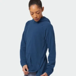Best Sale 🧨 Stio Women's Turpin Fleece Hooded Pullover 🌟 -Stio Sales W Turpin Fleece Hooded Pullover Navy Peony Heather 5 Top