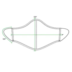 Best Pirce ⭐ Stio Face Covering - 3 Pack 🥰 -Stio Sales face mask PDP dimensions 3